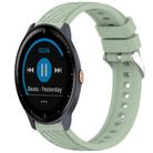 For Garmin Vivoactive 3 Music Stripe Texture Silicone 20mm Watch Band(Light Green) - 1