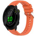 For Garmin Forerunner 158 Stripe Texture Silicone 20mm Watch Band(Orange) - 1