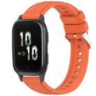 For Garmin Forerunner Sq2 / Sq2 Music Stripe Texture Silicone 20mm Watch Band(Orange) - 1