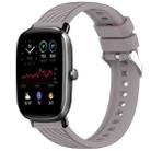 For Amazfit GTS 2 Mini Stripe Texture 20mm Silicone Watch Band(Roland Purple) - 1