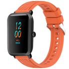 For Amazfit Bip 1S Stripe Texture 20mm Silicone Watch Band(Orange) - 1