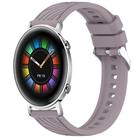 For Huawei Watch GT 2 42mm Stripe Texture 20mm Silicone Watch Band(Roland Purple) - 1