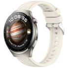 For Huawei Watch 4 Pro Stripe Texture 22mm Silicone Watch Band(Starlight) - 1