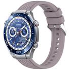 For Huawei Watch Ultimate Stripe Texture 22mm Silicone Watch Band(Roland Purple) - 1