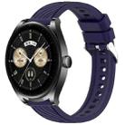 For Huawei Watch Buds Stripe Texture 22mm Silicone Watch Band(Midnight Blue) - 1