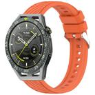 For Huawei Watch GT 3 SE Stripe Texture 22mm Silicone Watch Band(Orange) - 1