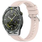 For Huawei Watch GT 3 SE Stripe Texture 22mm Silicone Watch Band(Pink) - 1