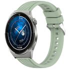 For Huawei Watch GT3 Pro 46mm Stripe Texture 22mm Silicone Watch Band(Light Green) - 1