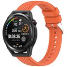 For Huawei Watch GT Runner Stripe Texture 22mm Silicone Watch Band(Orange) - 1