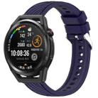 For Huawei Watch GT Runner Stripe Texture 22mm Silicone Watch Band(Midnight Blue) - 1