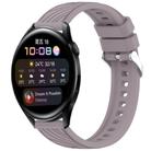 For Huawei Watch 3 Stripe Texture 22mm Silicone Watch Band(Roland Purple) - 1