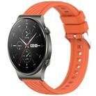 For Huawei GT2 Pro Stripe Texture 22mm Silicone Watch Band(Orange) - 1