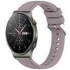 For Huawei GT2 Pro Stripe Texture 22mm Silicone Watch Band(Roland Purple) - 1