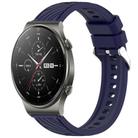 For Huawei GT2 Pro Stripe Texture 22mm Silicone Watch Band(Midnight Blue) - 1