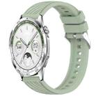 For Huawei Watch GT 5 46mm Stripe Texture 22mm Silicone Watch Band(Light Green) - 1