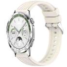 For Huawei Watch GT 5 46mm Stripe Texture 22mm Silicone Watch Band(Starlight) - 1