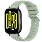 For Redmi Watch 5 Active Stripe Texture 22mm Silicone Watch Band(Light Green) - 1