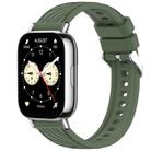 For Redmi Watch 5 Lite Stripe Texture 22mm Silicone Watch Band(Dark Green) - 1