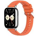 For Redmi Watch 5 Lite Stripe Texture 22mm Silicone Watch Band(Orange) - 1