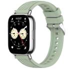 For Redmi Watch 5 Lite Stripe Texture 22mm Silicone Watch Band(Light Green) - 1