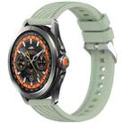 For Xiaomi Watch S4 Sport Stripe Texture 22mm Silicone Watch Band(Light Green) - 1