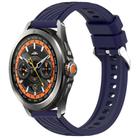 For Xiaomi Watch S4 Sport Stripe Texture 22mm Silicone Watch Band(Midnight Blue) - 1