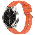 For Xiaomi Watch S3 Stripe Texture 22mm Silicone Watch Band(Orange) - 1