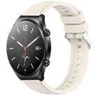 For Xiaomi MI Watch S1 Stripe Texture 22mm Silicone Watch Band(Starlight) - 1