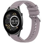 For Xiaomi Haylou RT2 LS10 Stripe Texture 22mm Silicone Watch Band(Roland Purple) - 1