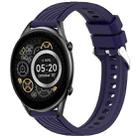 For Xiaomi Haylou RT2 LS10 Stripe Texture 22mm Silicone Watch Band(Midnight Blue) - 1