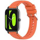 For Xiaomi Haylou RS4 LS12 Stripe Texture 22mm Silicone Watch Band(Orange) - 1