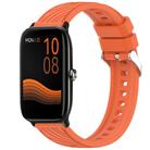 For Xiaomi Haylou GST LS09B Stripe Texture 22mm Silicone Watch Band(Orange) - 1