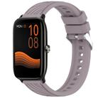 For Xiaomi Haylou GST LS09B Stripe Texture 22mm Silicone Watch Band(Roland Purple) - 1