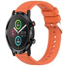 For Xiaomi Haylou RT LS05S Stripe Texture 22mm Silicone Watch Band(Orange) - 1