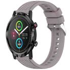 For Xiaomi Haylou RT LS05S Stripe Texture 22mm Silicone Watch Band(Roland Purple) - 1