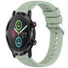 For Xiaomi Haylou RT LS05S Stripe Texture 22mm Silicone Watch Band(Light Green) - 1