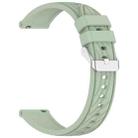 For Amazfit GTR 4 Pro Stripe Texture 22mm Silicone Watch Band(Light Green) - 2