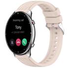 For Amazfit GTR 2 Stripe Texture 22mm Silicone Watch Band(Pink) - 1