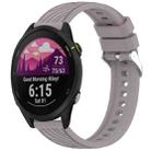 For Garmin Forerunner 255 Stripe Texture 22mm Silicone Watch Band(Roland Purple) - 1