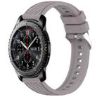 For Samsung Gear S3 Frontier Stripe Texture 22mm Silicone Watch Band(Roland Purple) - 1