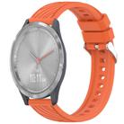 For Garmin Vivomove 3S Stripe Texture 18mm Silicone Watch Band(Orange) - 1