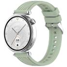 For Huawei Watch GT 5 41mm Stripe Texture 18mm Silicone Watch Band(Light Green) - 1