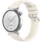 For Huawei Watch GT 4 41mm Stripe Texture 18mm Silicone Watch Band(Starlight) - 1