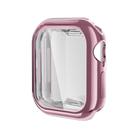 For Apple Watch Series 10 46mm Full Coverage TPU Electroplated Watch Case(Pink) - 1