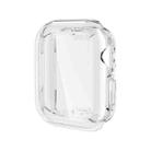 For Apple Watch Series 10 42mm Full Coverage TPU Electroplated Watch Case(Transparent) - 1