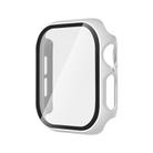 For Apple Watch Series 10 46mm Tempered Glass Film Integrated PC Watch Case(White) - 1