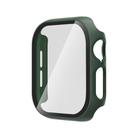 For Apple Watch Series 10 46mm Tempered Glass Film Integrated PC Watch Case(Green) - 1