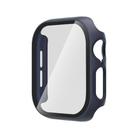 For Apple Watch Series 10 46mm Tempered Glass Film Integrated PC Watch Case(Midnight Blue) - 1