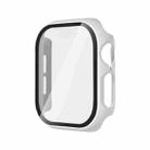 For Apple Watch Series 10 42mm Tempered Glass Film Integrated PC Watch Case(White) - 1