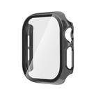 For Apple Watch Series 10 42mm Tempered Glass Film Integrated PC Watch Case(Grey) - 1